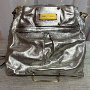 Marc Jacobs Metallic Silver Shoulder Bag